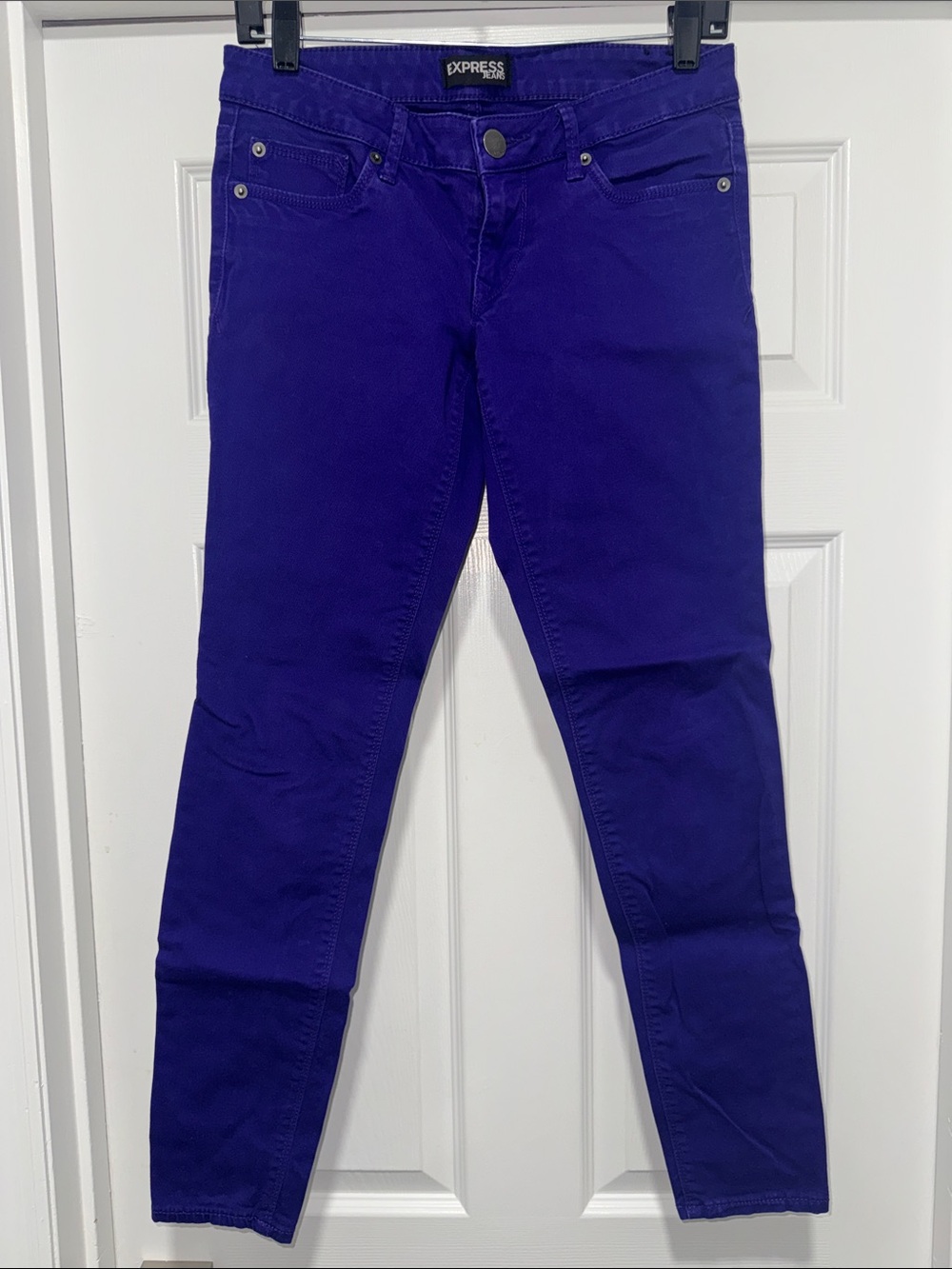 Express Women’s Skinny Jeans in Vibrant Deep Purple